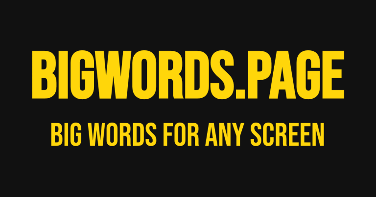 تبدیل هر صفحه نمایش به تابلو و پیام‌رسان با ابزار Bigwords
